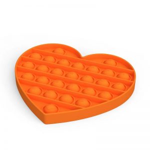 Love heart shape Push Bubble Fidget Sensory Toys Funny Relief Stress Game Logical Training Toys for Children
