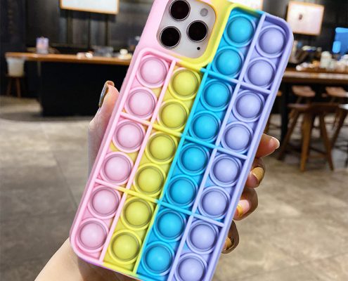 push pop toy and iphone case