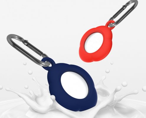 Anti Lost Protective Locator Silicone Case for apple airtag With Key Ring