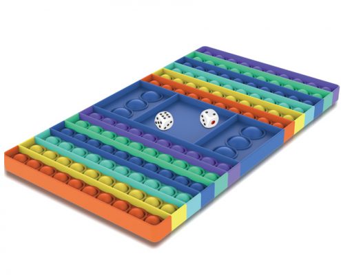 chess board Push pop sensory fidget toy with dice